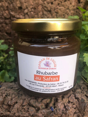 Confiture de rhubarbe au safran