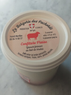 Yaourt au lait de brebis fraise