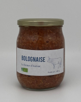 Bœuf à la bolognaise bio cuisinée en bocal