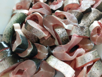 Friture de truite arc en ciel (darnes)