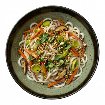 Nouilles udon aux légumes