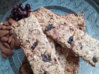 Barres aux noisettes et aux cramberries