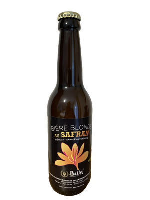 Bière blonde au safran