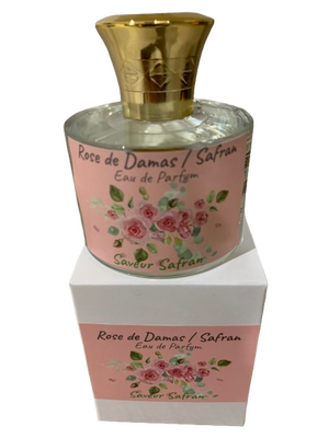 Eau de parfum:  roses de damas/safran