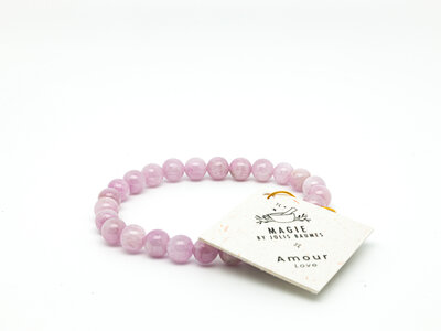 Bracelet amour kunzite
