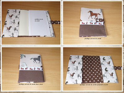 Housse protège carnet de santé modèle cheval