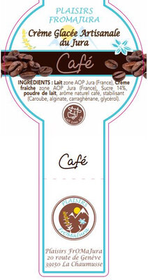 Crème glacée au café torréfié dans le jura