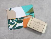 Etui voyage pour savon formes géométrique