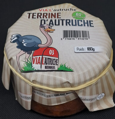 Terrine d'autruche