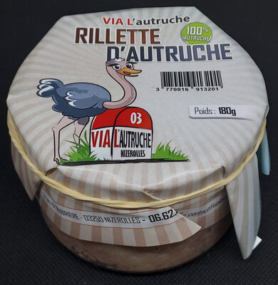 Rillettes d'autruche