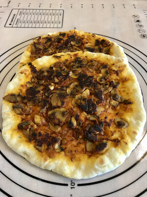 Mushroom naan