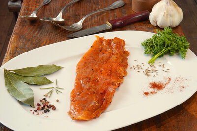 Escalopes de jambon bio marinées (barbecue)