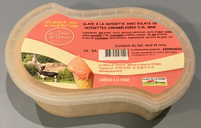 Glace noisette avec éclats de noise 0.5l 380g
