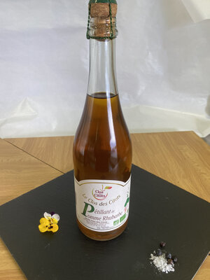 Pétillant de pomme rhubarbe