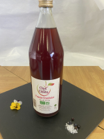 Jus de pomme framboise