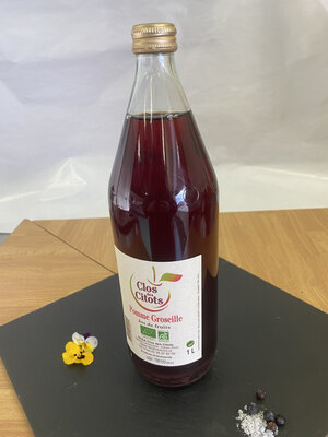 Jus de pomme groseille