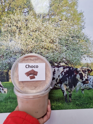 Fromage blanc lissé aux pépites de chocolat