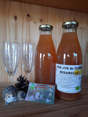 Pur jus de pomme-mirabelle 75 cl