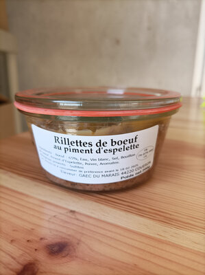 Rillettes de bœuf au piment d'espelette