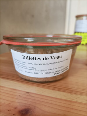 Rillettes de veau nature
