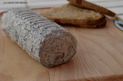Buche de chèvre demi- affinée cendée lait cru