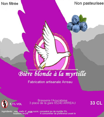 Bière blonde à la myrtille 5,1 °
