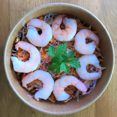 Salade thaïlandaise aux crevettes