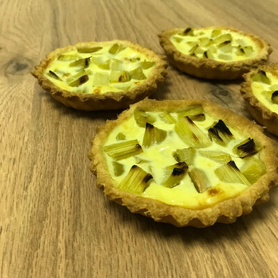 Tartelette à la rhubarbe