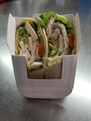 Wrap poulet curry