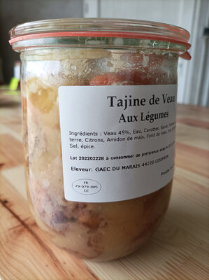 Tajine de veau aux légumes