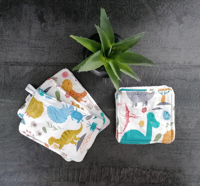 Cotons lavables enfant / par 6