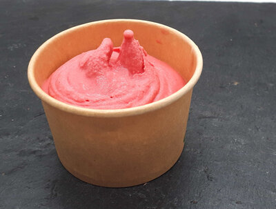 Sorbet plein fruit framboise - pot 10cl