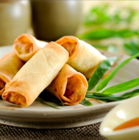 Nems aux crevettes (galette de riz)