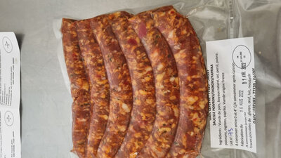 Saucisse oignons, poivrons, paprika