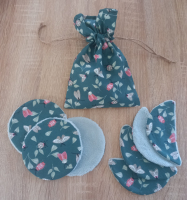 Cotons lavables bambou + pochette papillions