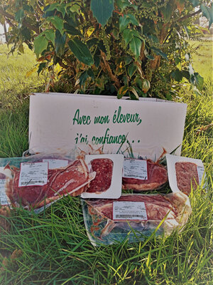 Colis de viande de boeuf