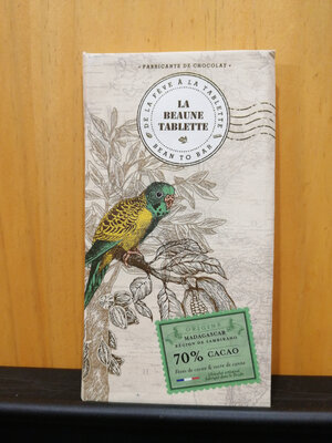 Tablette chocolat noir madagascar 70%