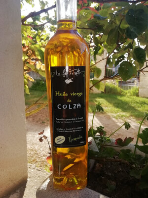 Huile vierge de colza