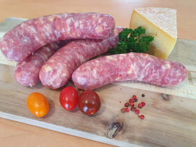 Saucisses fromagère (environ 500 gr)