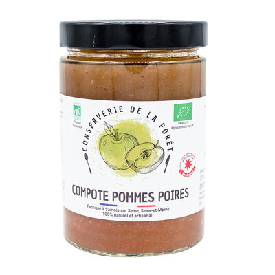 Compote pomme poire - allégée en sucres