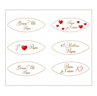 Calissons fêtes des père en réglette x3