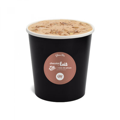 Glace chocolat  & noix de pécan caramélisées