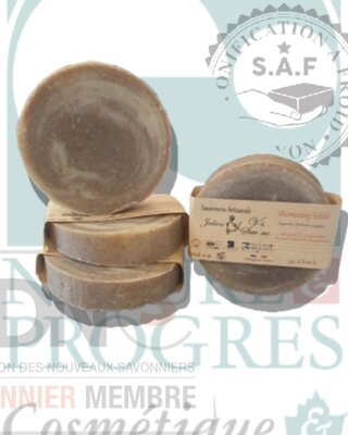Shampoing solide au lait de riz