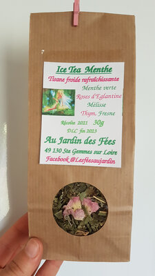 Ice tea menthe tisane froide