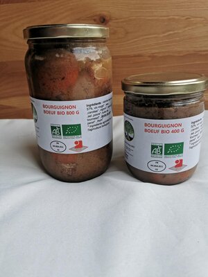 Bocal bœuf bourguignon bio