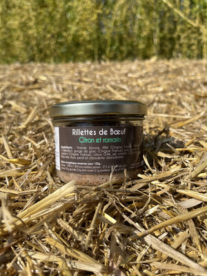 Rillettes de bœuf citron romarin