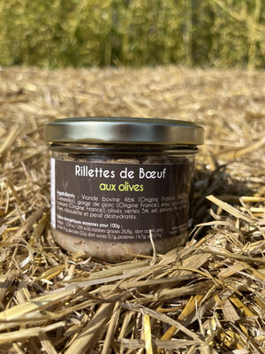 Rillettes de bœuf aux olives
