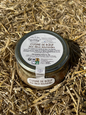 Cuisiné de bœuf aux deux moutardes
