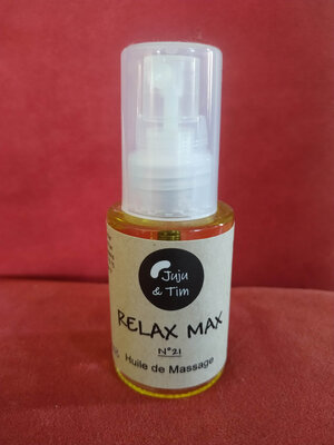 Huile de massage relaxante 'relax max'