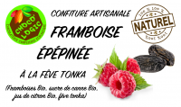 Confiture framboises épépinées tonka